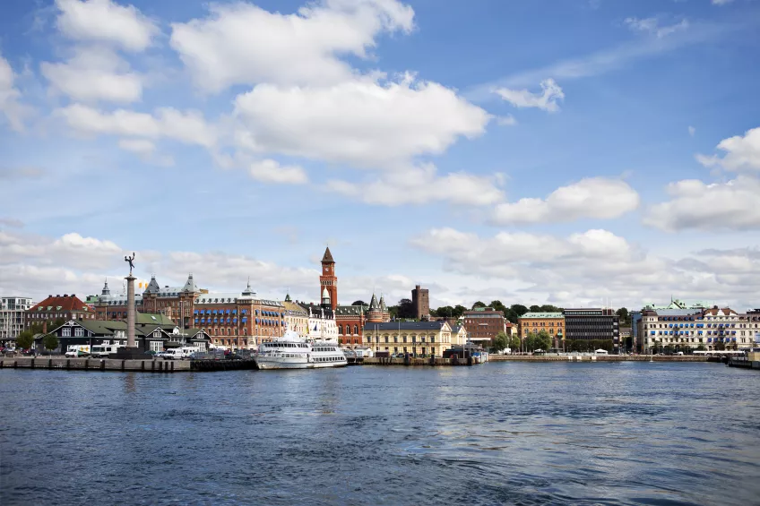 View of Helsingborg from the sea. Photo by Johan Persson.