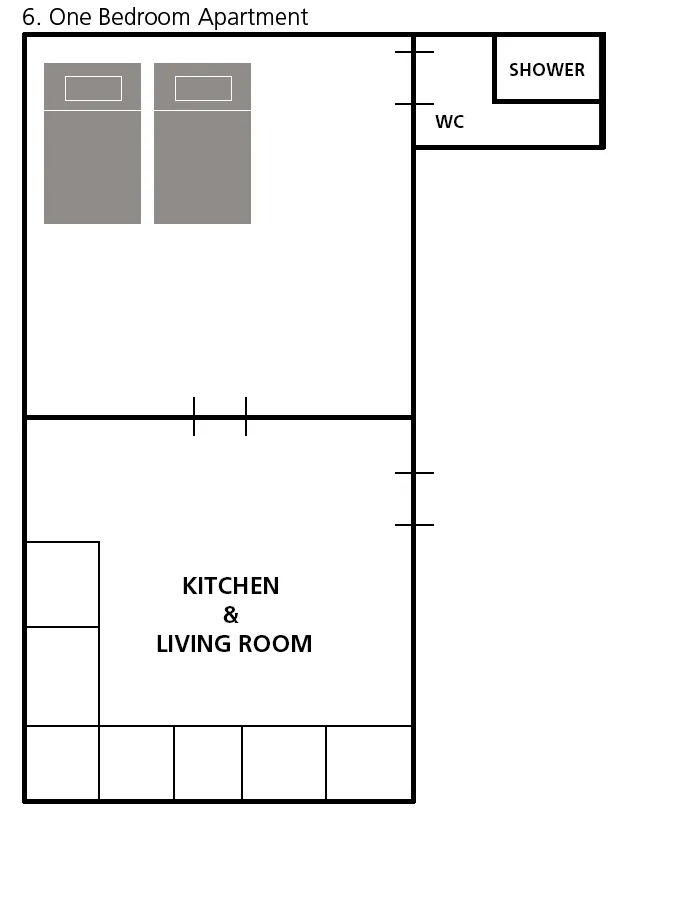 one bedroom apartment